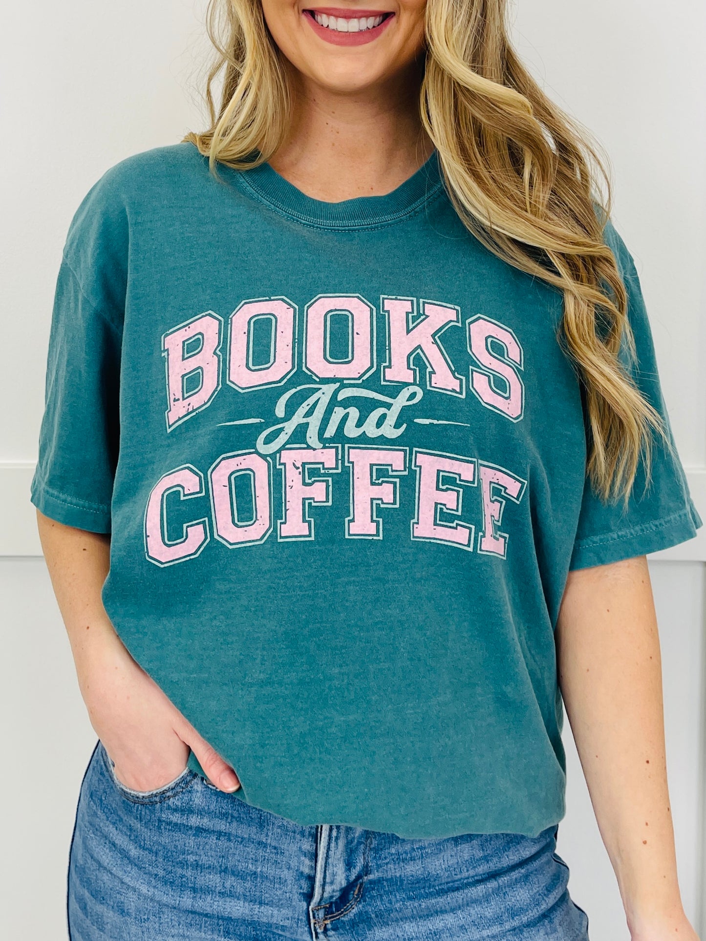 Books And Coffee Graphic Tee