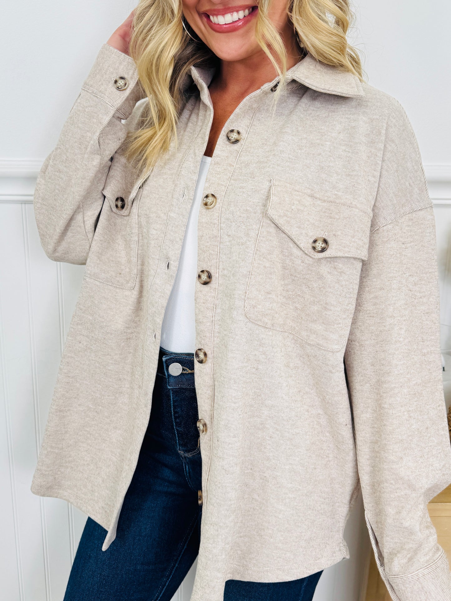 Soft Spot Shacket In Multiple Colors