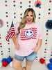 American Babe Smiley Face Graphic Tee