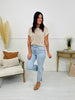 Crush On The Cuff Tummy Control Mom Jeans