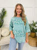 Petal Theory Top in Cyan