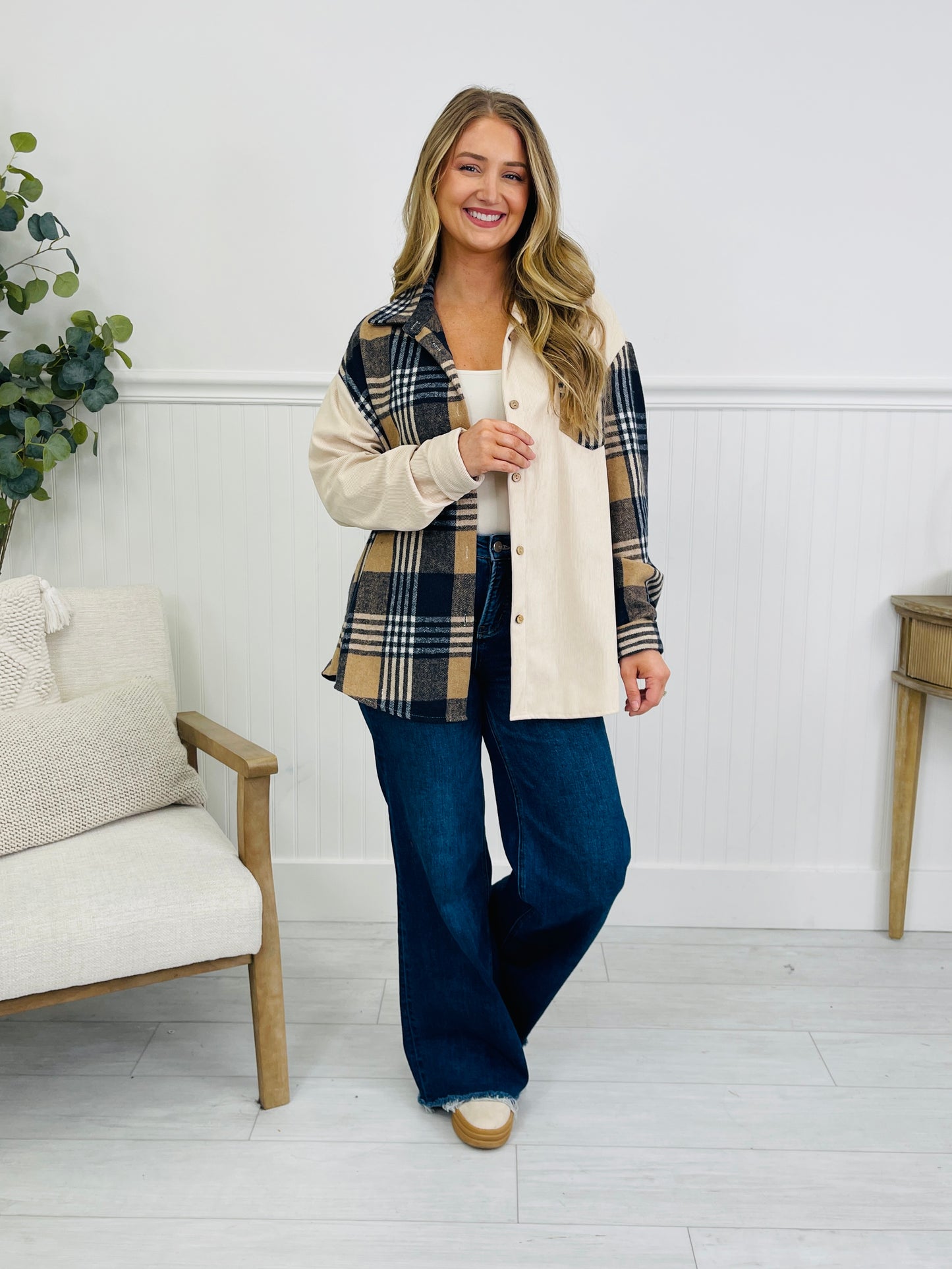 Cozy Checkmate Shacket