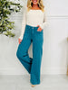 Judy Blue Deep Waters Wide Leg Utility Jeans