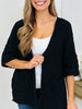 Morning Dew Cardigan In Black