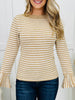 Shoulder Talk Top in Latte