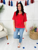 Americana All Star Top in Red
