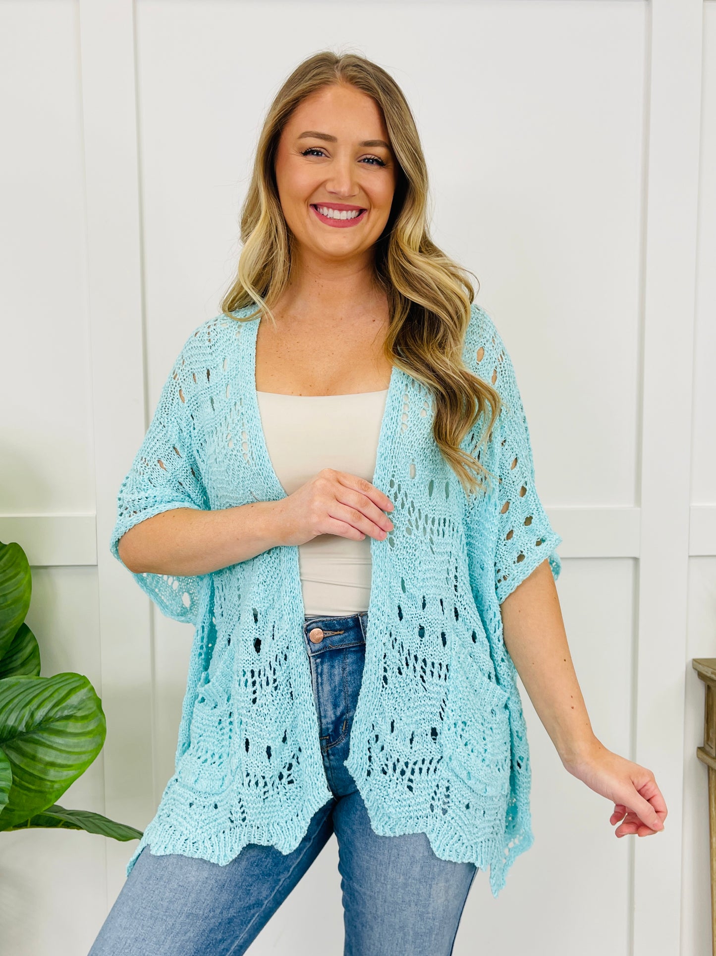 Top of the Charts Cardigan In Electric Blue