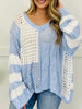 Pastel Motion Pullover in Sky Blue