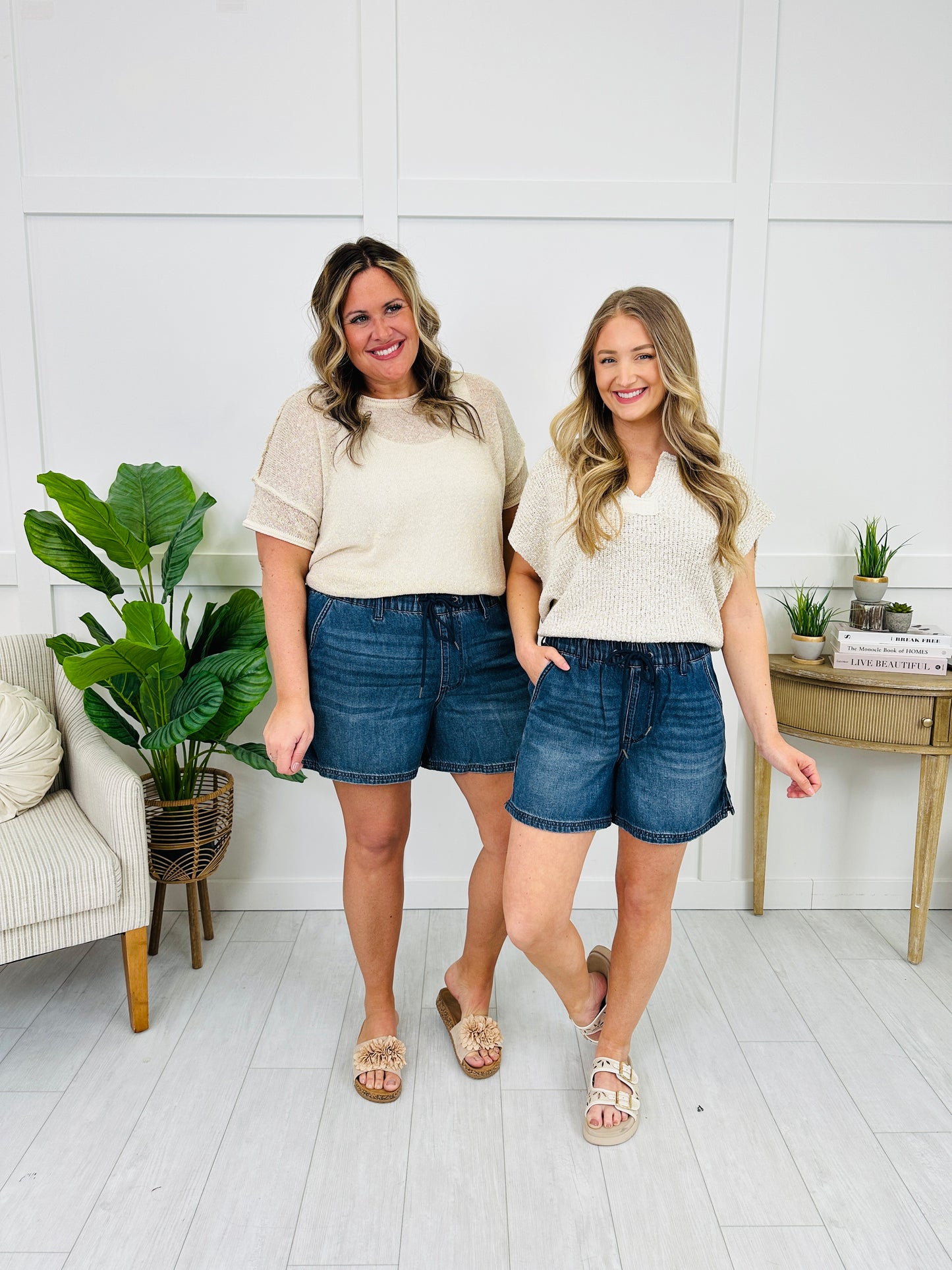 Judy Blue Coastal Drift Featherweight Shorts