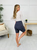 Pushing Past Limits Biker Shorts in Charcoal