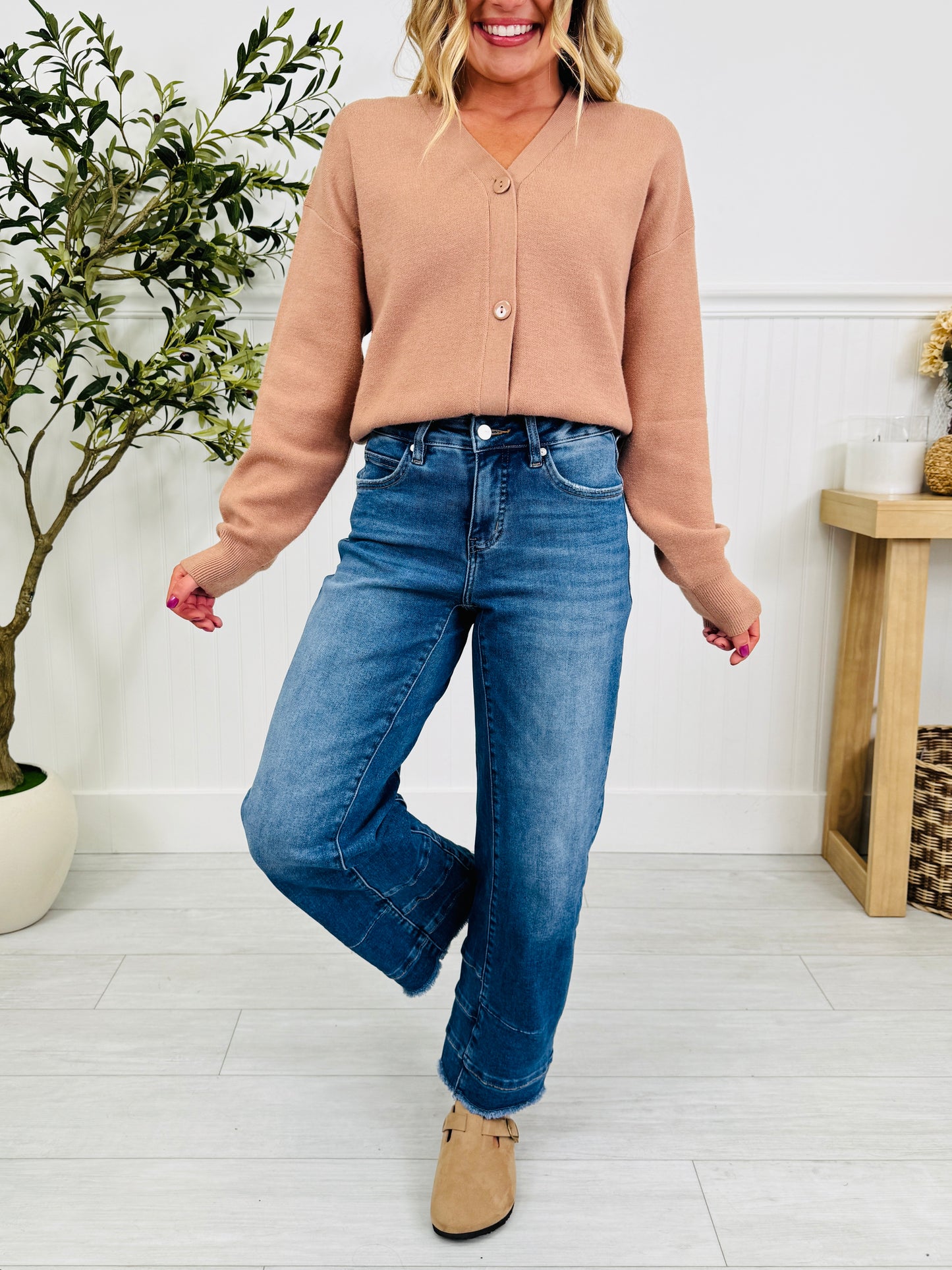 Be Basic Barrel Jeans with Tummy Control