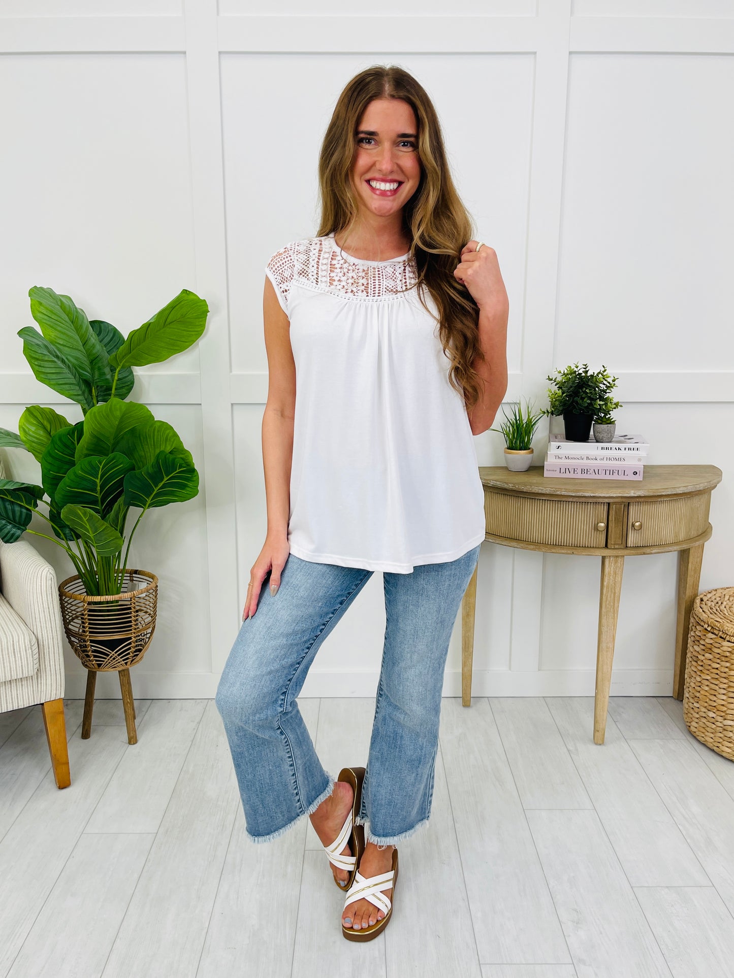 Soft Spoken Lace Top