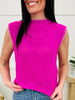 Thread The Line Sweater In Fuchsia