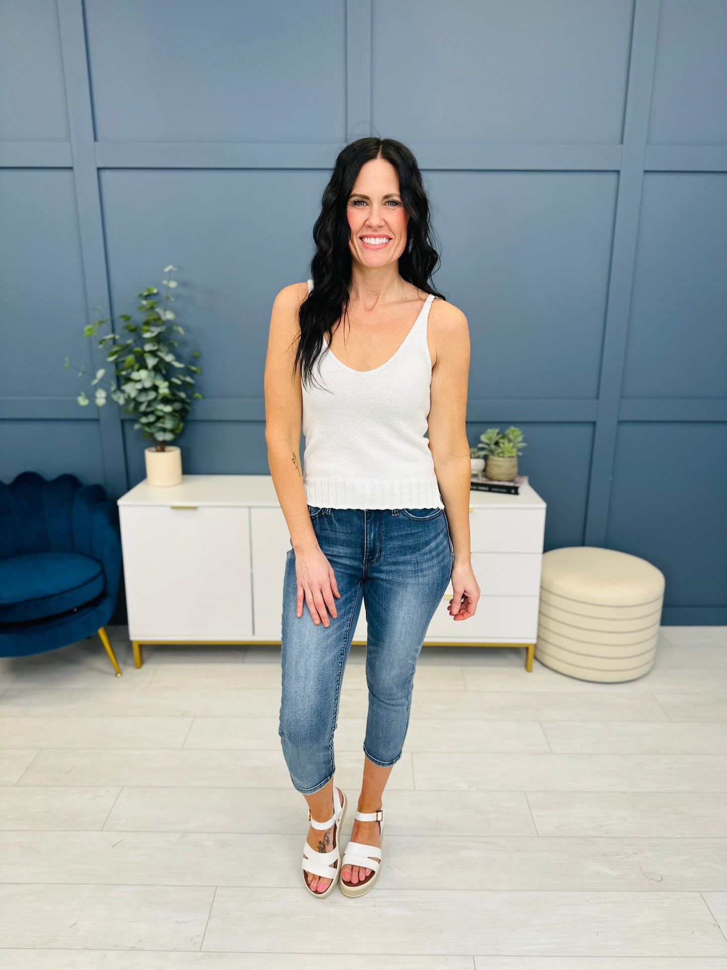 Restock! Judy Blue REG/CURVY Go Against The Grain Capri Jeans