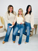 Go Into Detail Tummy Control Wide Leg Jeans