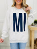 Michigan Reversible MI Graphic Crewneck Sweatshirt