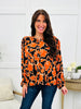 Spiced Blooms Top In Black Pumpkin