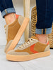 Made You Move Sneakers in Camel/Orange