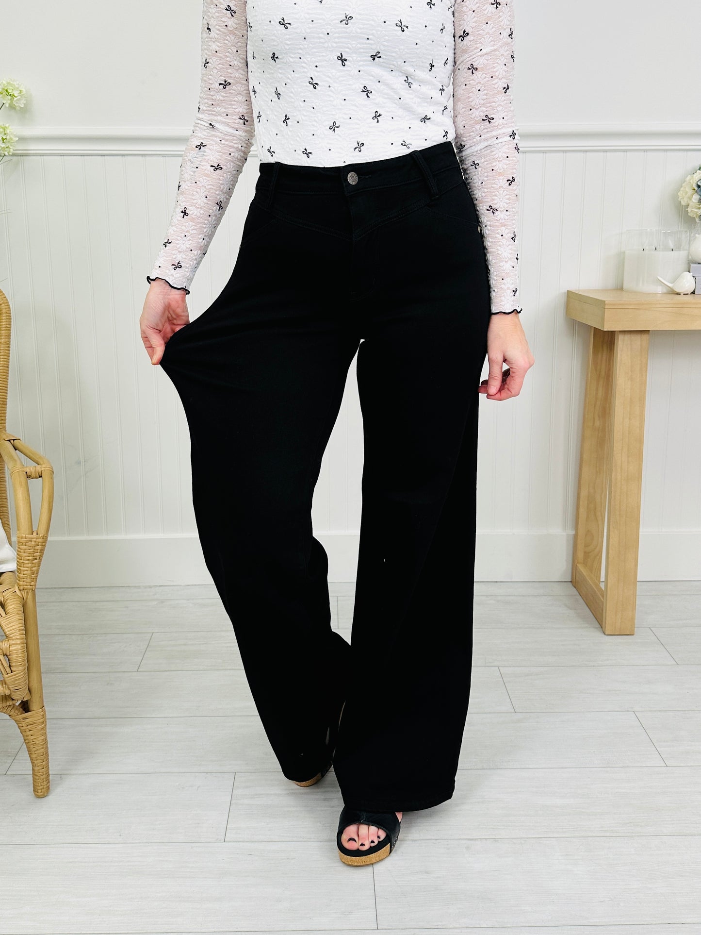 Judy Blue Major Mood Retro Wide Leg Jeans