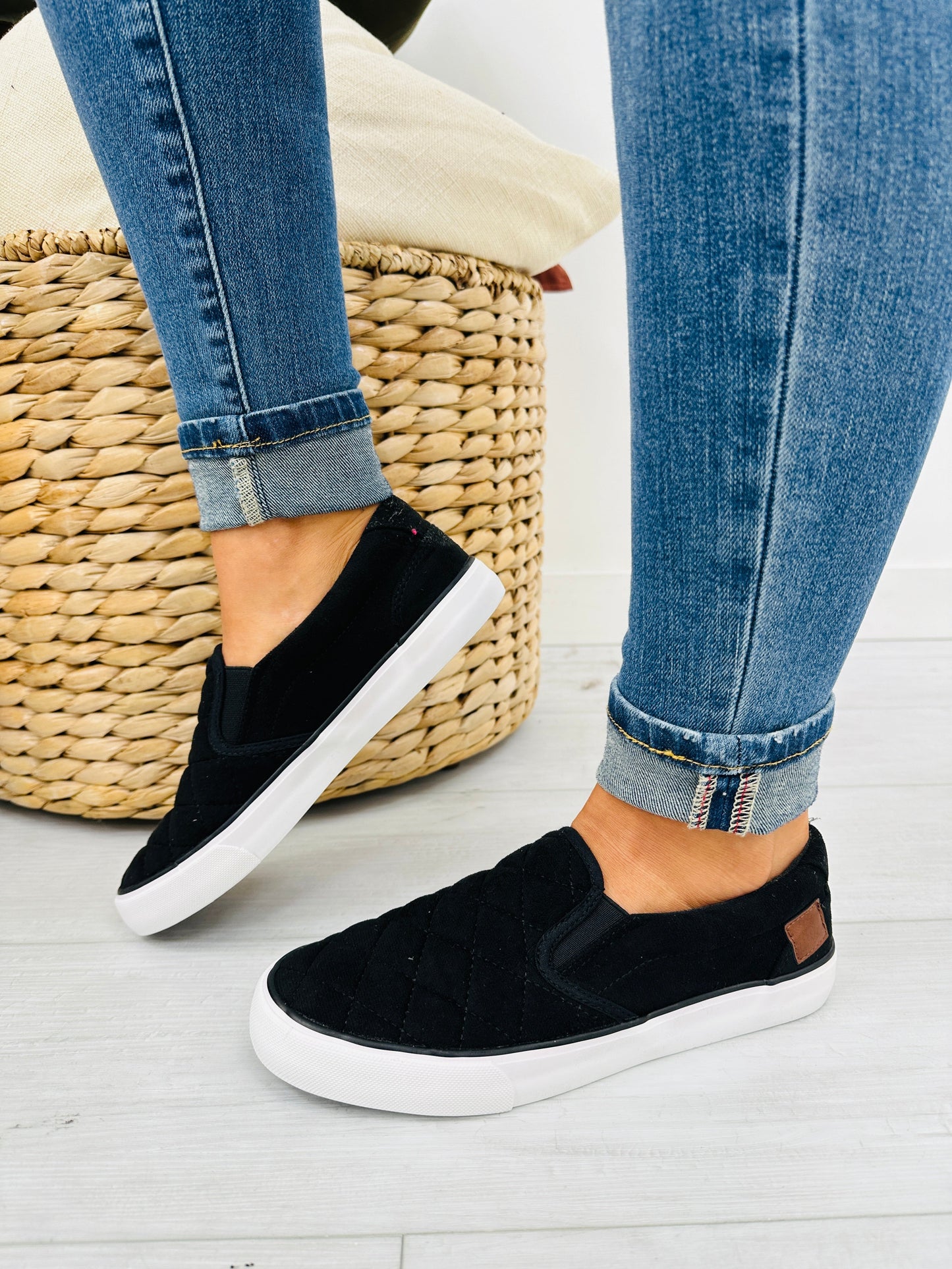 Step Aside Sneakers In Black Suede