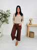 Judy Blue Melt In Your Mouth Chocolate Wide Leg Cropped Jeans