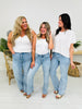 Feeling Brand New Slim Wide Leg Tummy Control Jeans