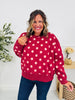 Dot Your Day Pullover In Wine