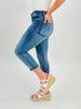 Restock! Judy Blue REG/CURVY Go Against The Grain Capri Jeans