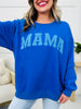 Hey Mama MOCO Exclusive Crewneck In Bright Blue