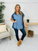 Front Row Feelings Top in Blue