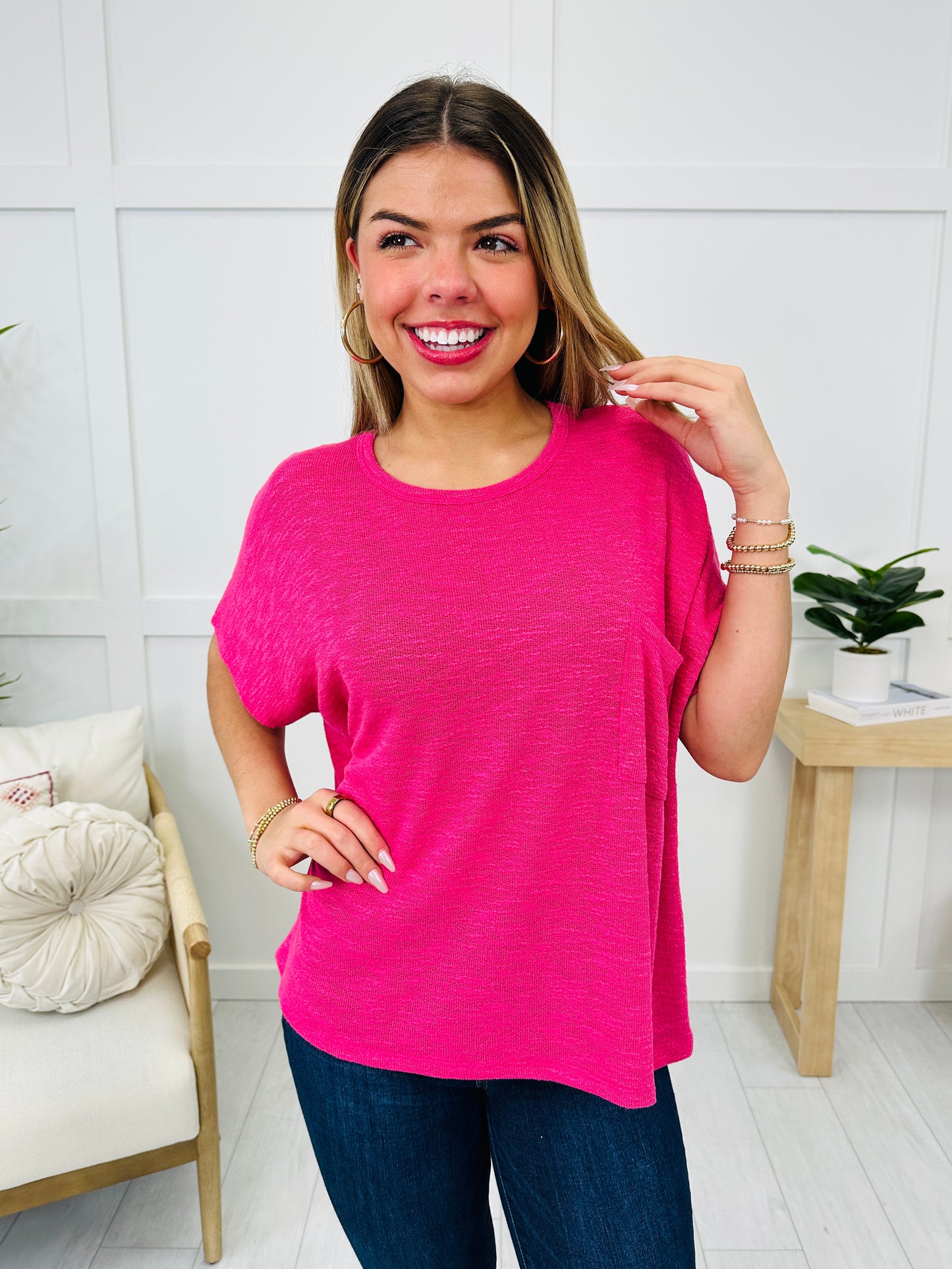 DOORBUSTER! Refined Basics Top- Multiple Colors!