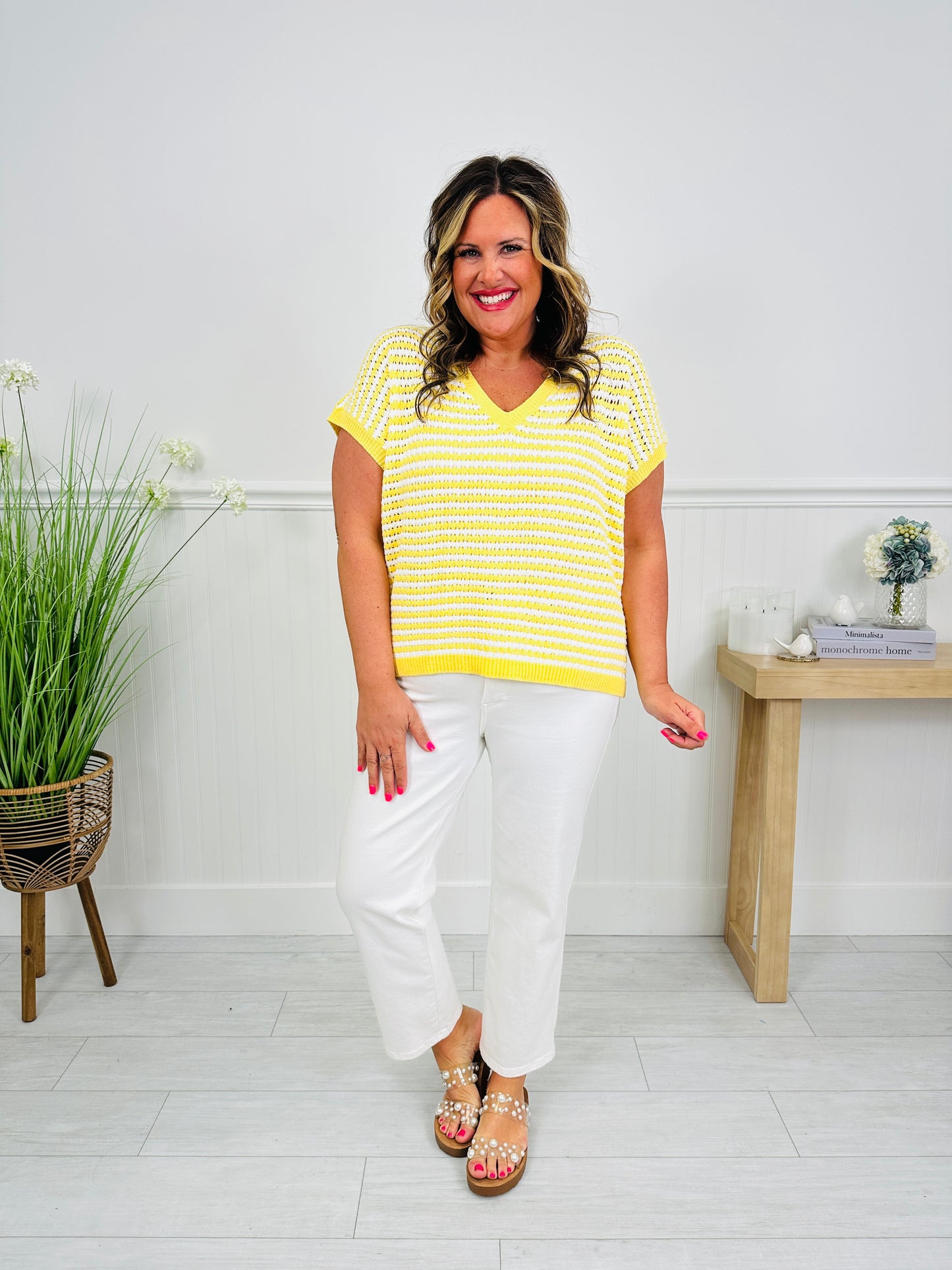 Nautical Knit Top In Multiple Colors