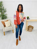 Stitched Daydreams Pullover in Burnt Orange
