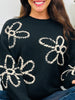 Daisy After Dark Sweater In Black