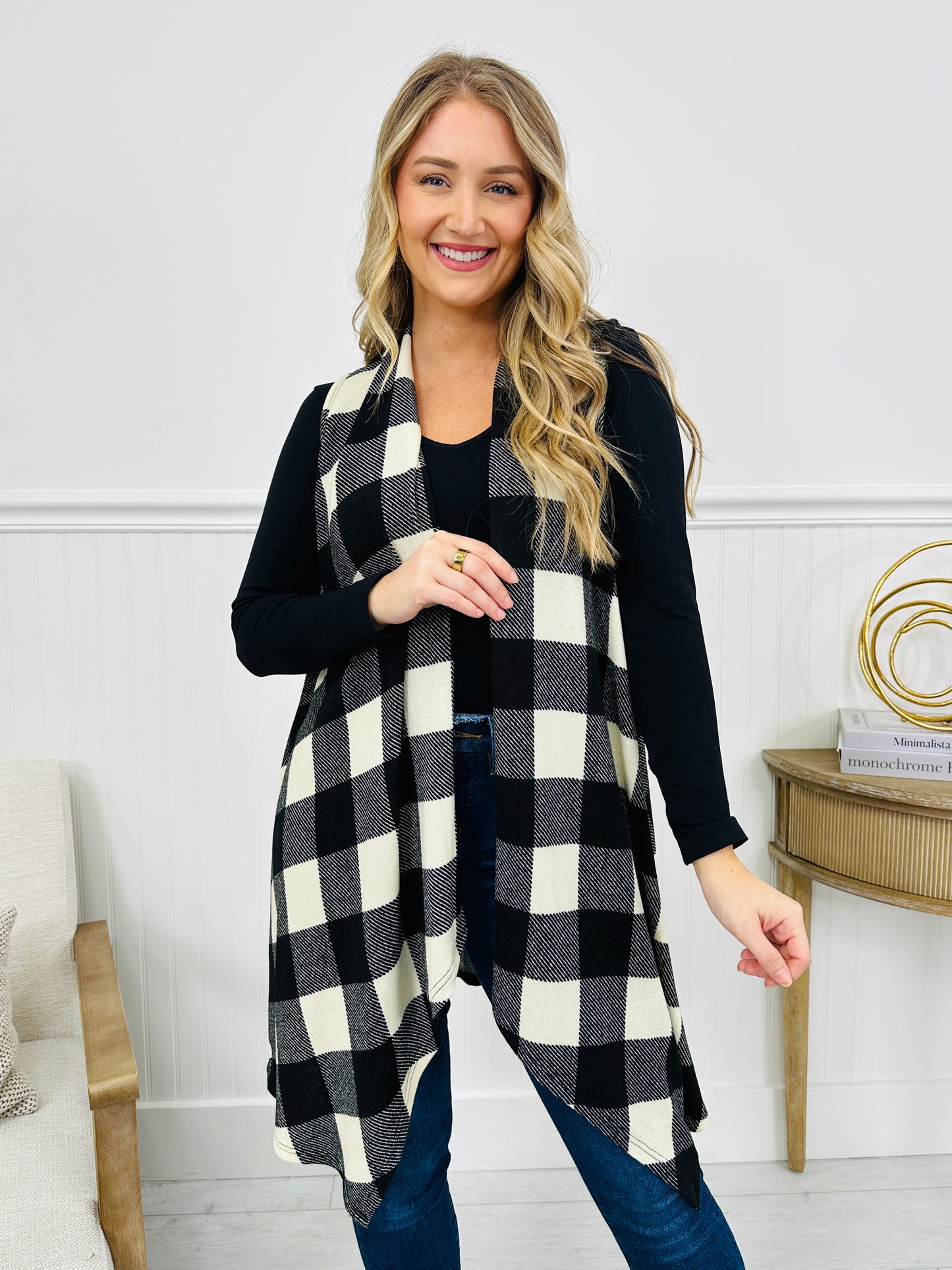 Offbeat Check Cardigan- Multiple Colors!
