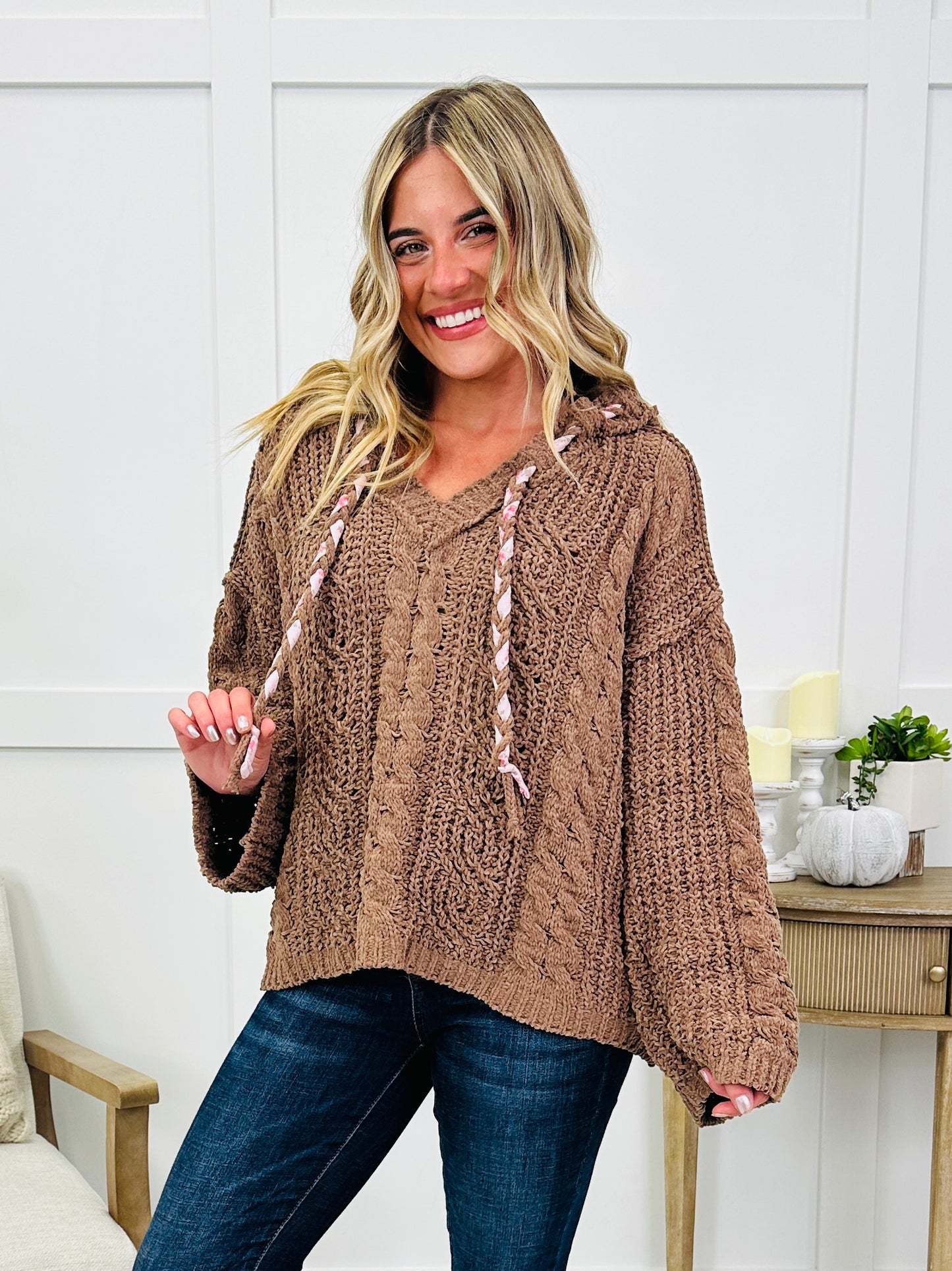 Fireside Cabernet Pullover Sweater In Chocolate