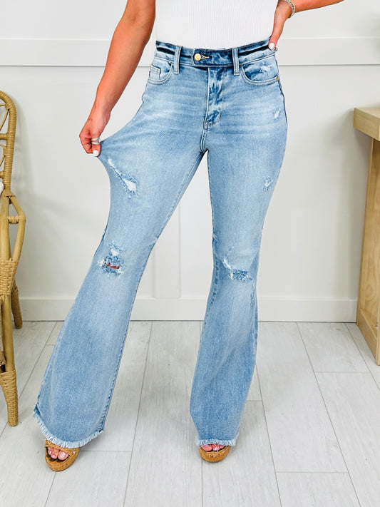Judy Blue Look Good, Feel Better Flare Jeans