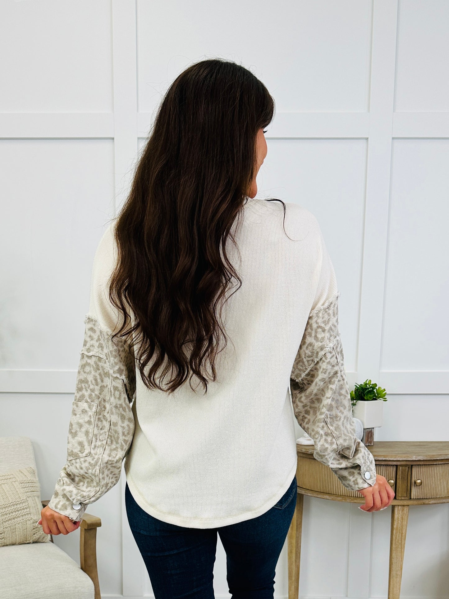 Just A Little Wild Top In Cream
