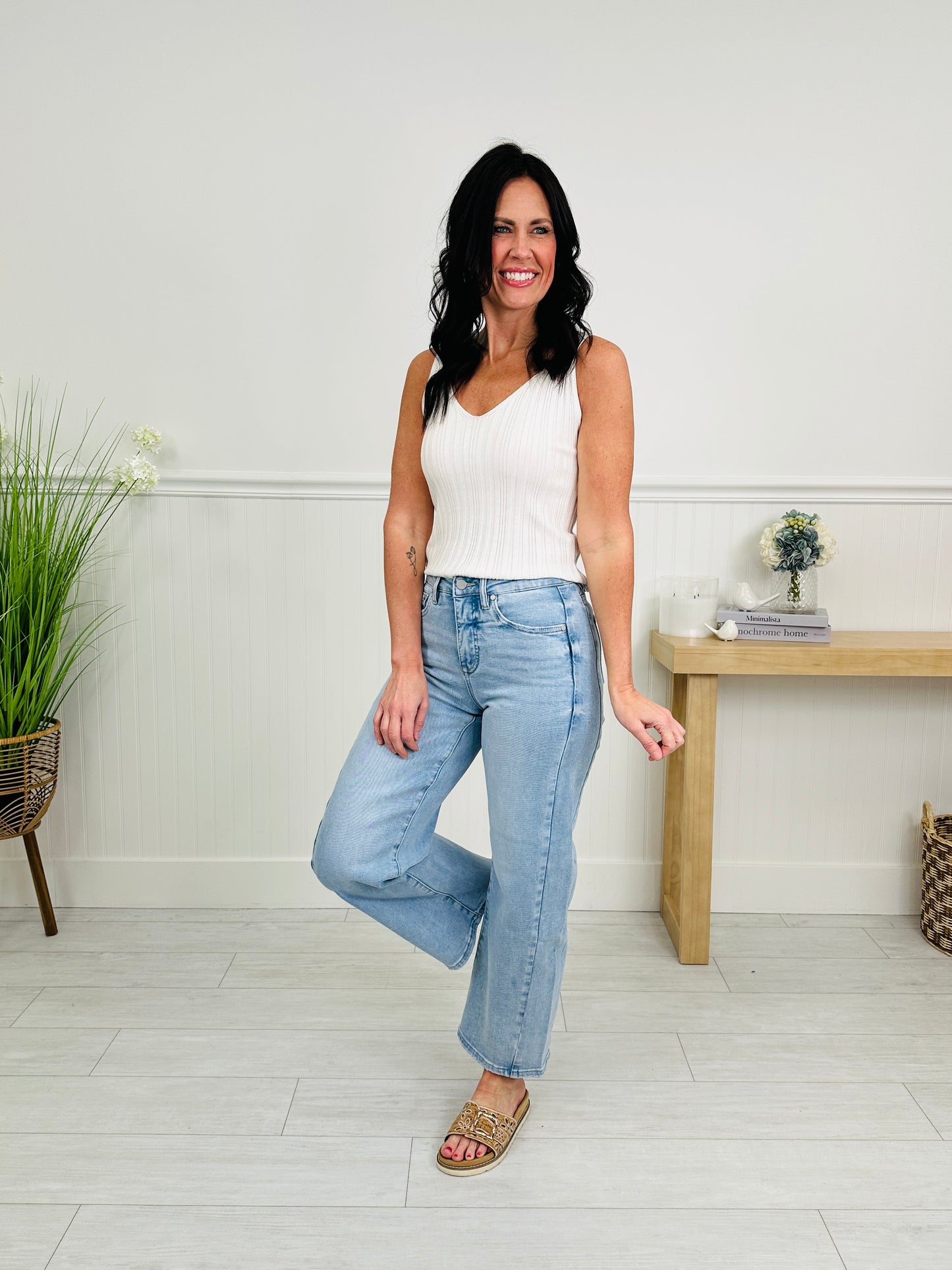 Be Bold Slim Barrel Tummy Control Jeans