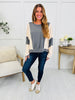 Split Harmony Pullover in Charcoal
