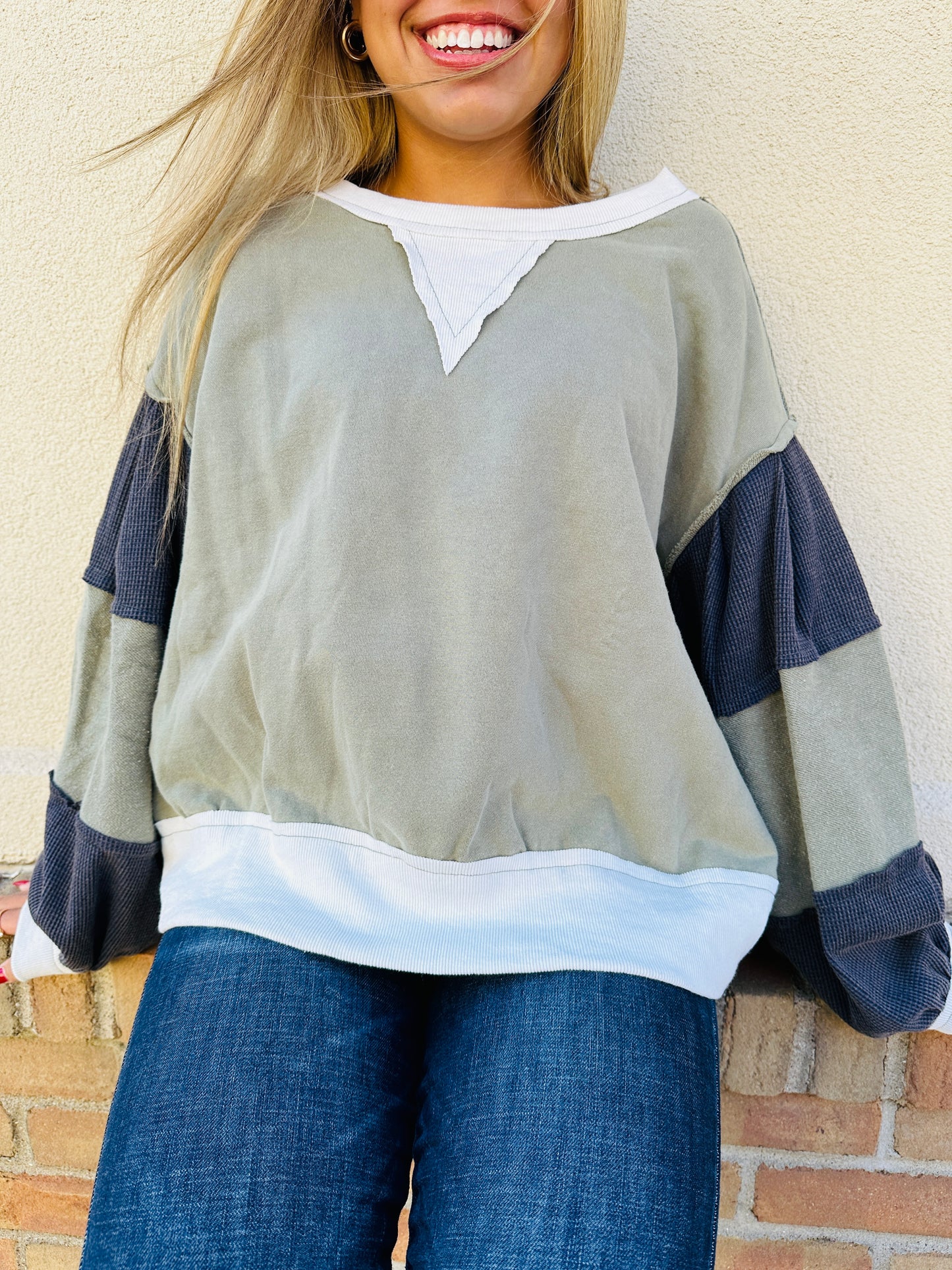 Two Toned Rebel Pullover