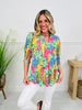 Step Into Spring Top Nantucket Print