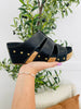 Studded Bliss Wedges In Black