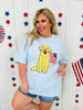 Golden Retriever Flag Graphic Tee