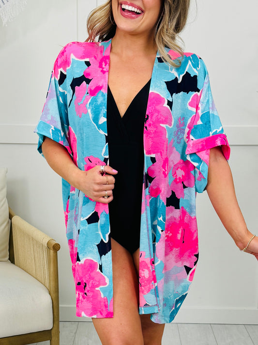 Multi Floral Print Swimsuit Cover Up