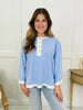 Soft Sky Top In Periwinkle