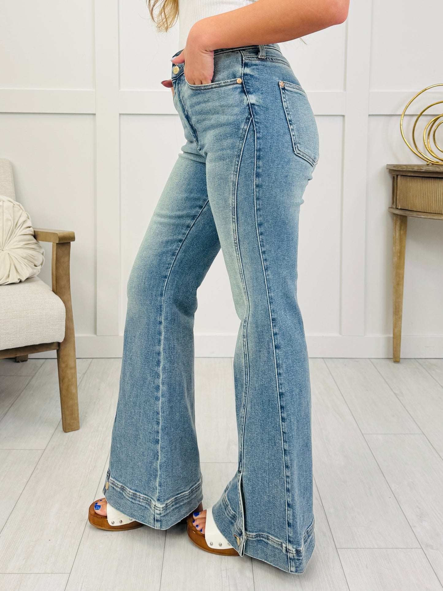 Judy Blue Main Attraction Vintage Wash Flares