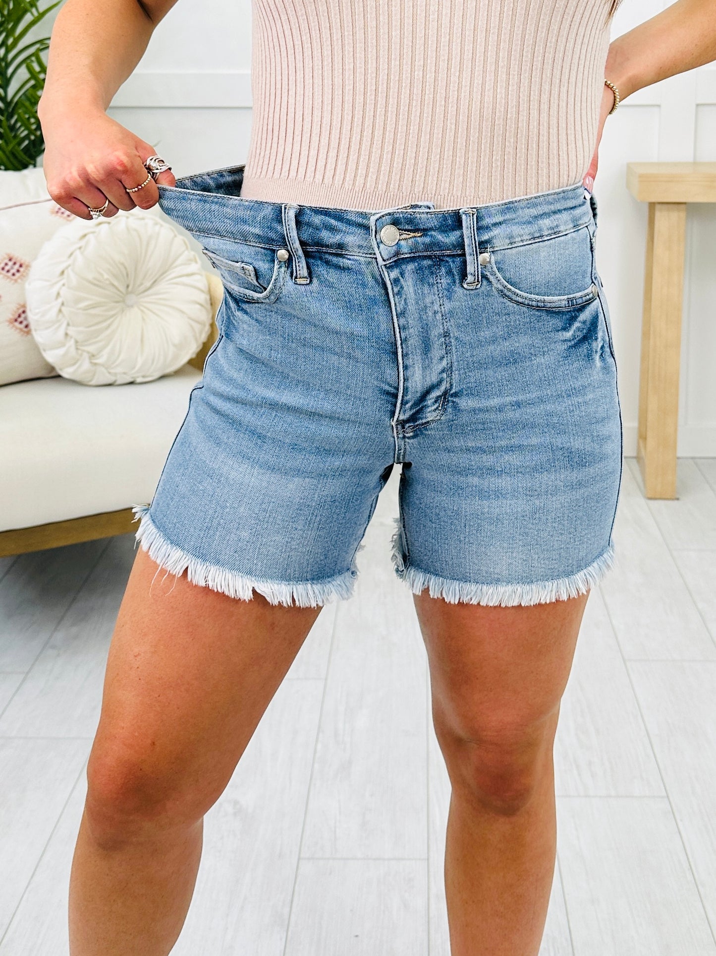 Judy Blue In Your Dreams Tummy Control Shorts