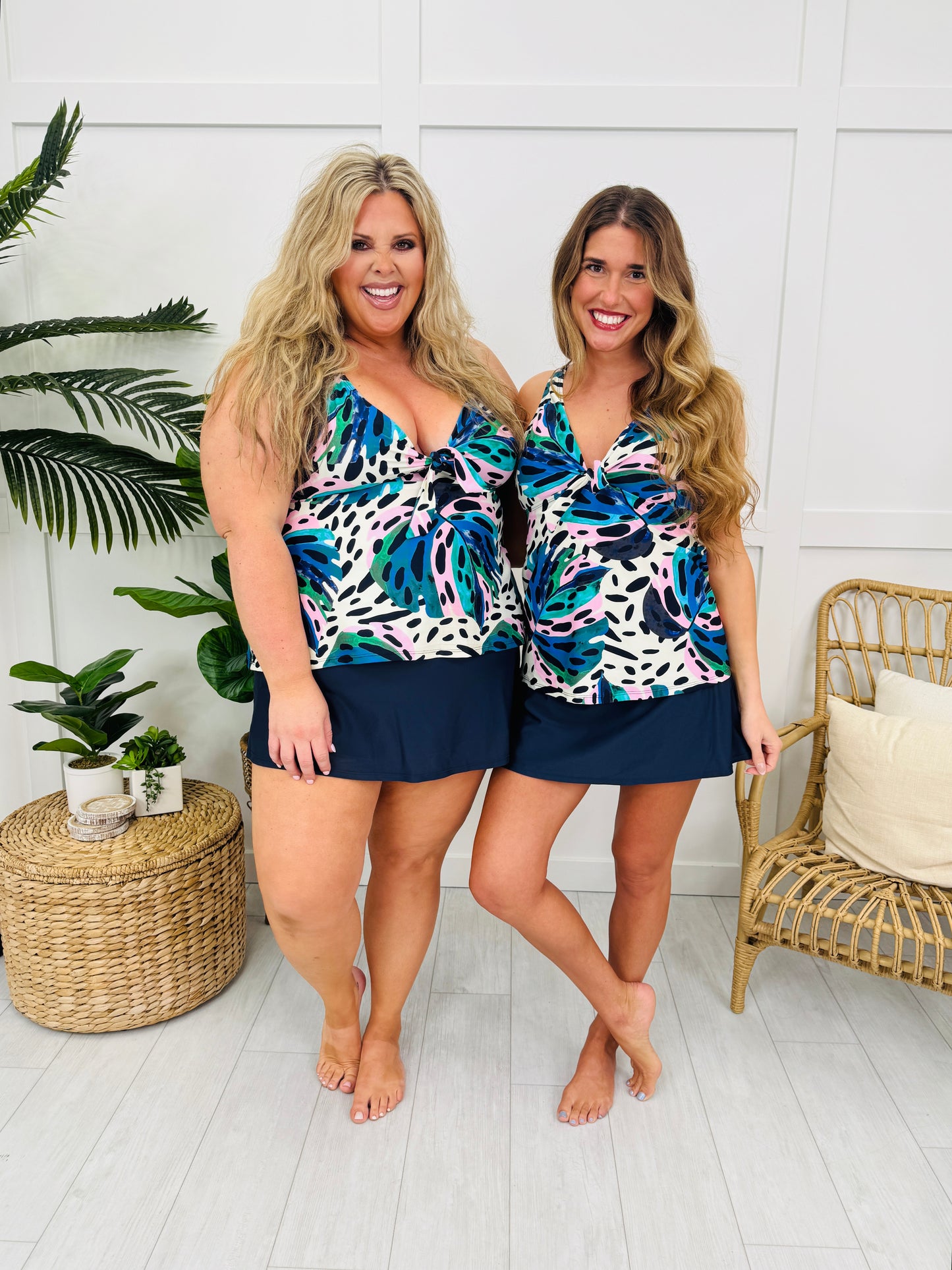 The Ashley Tankini Swim Top in Safari