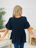 Floral Fever Top in Black